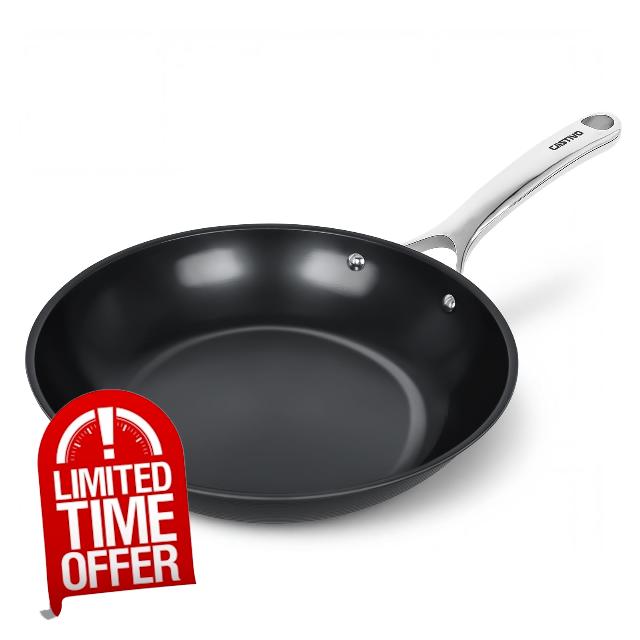 Carbon Steel Frying Pan 9.5" - Pre-Seasoned Carbon Steel Skillet