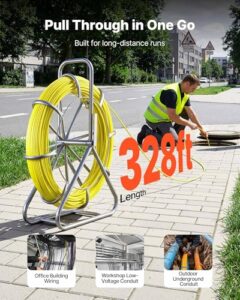 Duct Rodder Fishtape Wire Puller with Stand