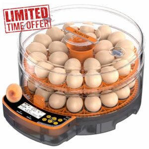 48 Egg Incubator - Smart Incubators for Hatching Chicken Eggs with Temperature & Humidity Control