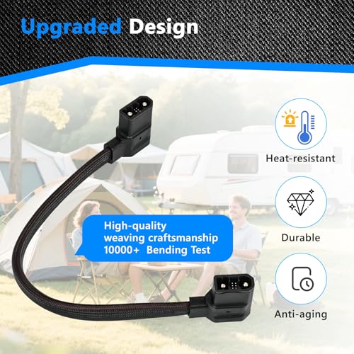 Gray Braided Generator Power Cord