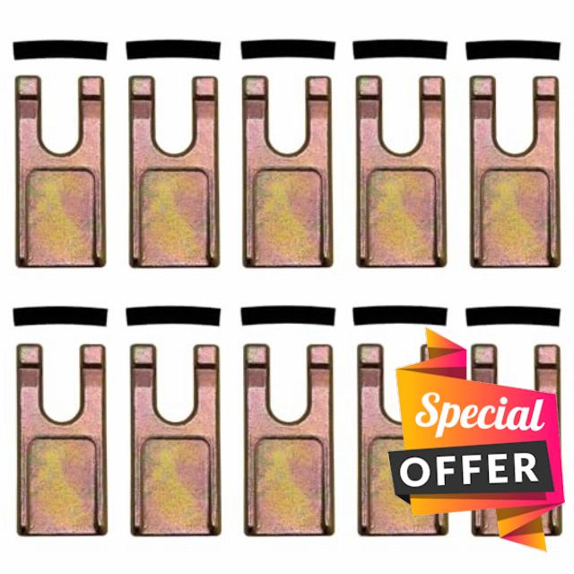 10 Sets Auger Teeth 35 Size Spiral Drill Teeth for Digging Soil