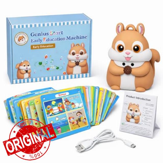 Little Squirrel Talking Pen with 55 Double-Sided Flash Cards