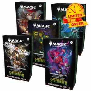 Magic: The Gathering Secrets of Strixhaven Commander Deck Bundle - Includes All 5 Decks (Silverquill Influence