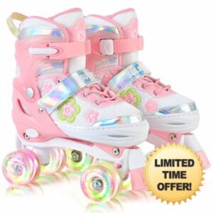 SULIFEEL Roller Skates for Girls Ages 3-12
