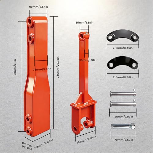 Heavy-Duty Steel Structure with Quick Coupler and Mounting Hardware