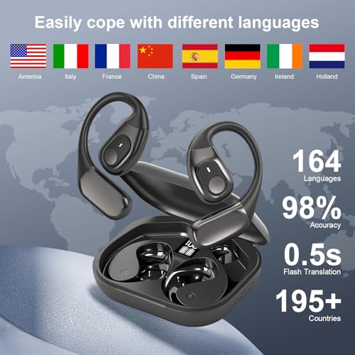 3-in-1 Translator Earbuds 164 Languages & Accents