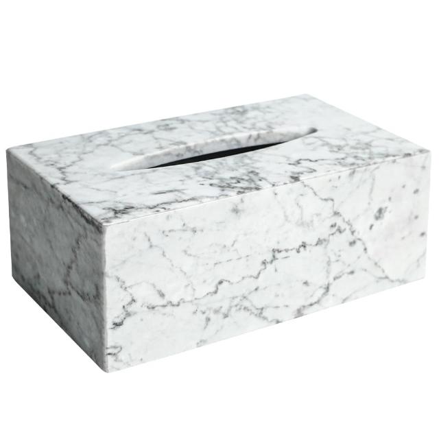 Elegant Marble Tissue Box Cover for Living Room