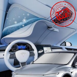 Windshield Sun Shade | Graphene Double Layer Foldable Sunshade with Wrinkle Resistant Fabric