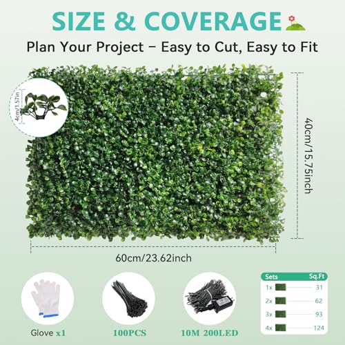 Balcony Privacy & Greenery Backdrop Indoor Outdoor Deco