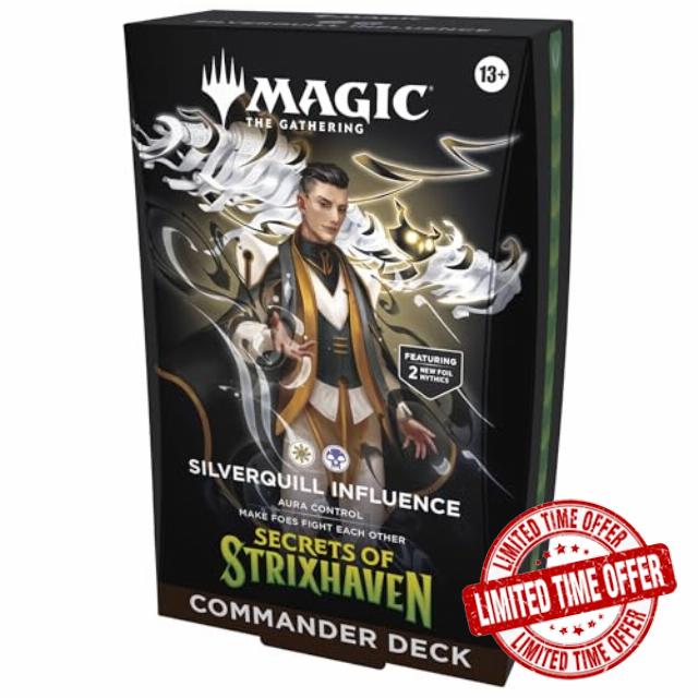 Magic: The Gathering Secrets of Strixhaven Commander Deck - Silverquill Influence (100-Card Deck