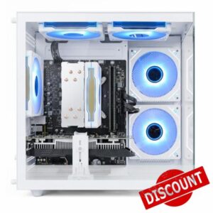 Prebuilt Gaming Desktop Computer | 16G Memory | 512G SSD | AMD Ryzen5 6Cores 3.6G Up to 4.1G | RX 560 4G Graphics Card | Wi-Fi 6 | Gamer PC White