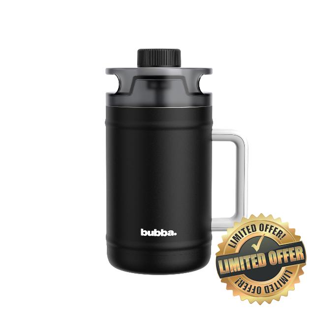 bubba 52 oz Insulated Stainless Steel Water Keg - Large Reusable Water Bottle Drinking Jug - Insulated Keg for Everyday Hydration