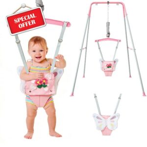 FUNLIO Baby Jumper with Stand for 6-24 Months