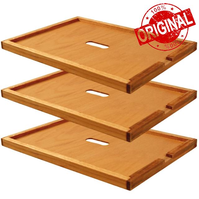 3 Pcs Beehive Inner Cover 8 Frame Bee Hive Inner Cover Beeswax Beehive Insulation Ventilation Inner Cover for 8 Frame Beehive Bee Hive Box Cover with Side Notch Beekeeping Tool