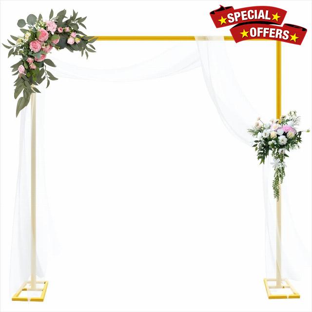 8FT Adjustable Wedding Arch Backdrop Stand