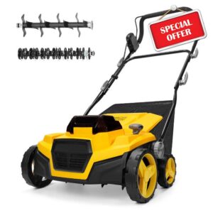 40V 15" Brushless Cordless Electric Dethatcher and Scarifier(Tool Only)