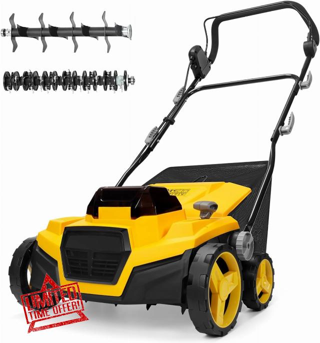 40V Cordless Brushless 15IN Scarifier & Dethatcher (Tool Only)