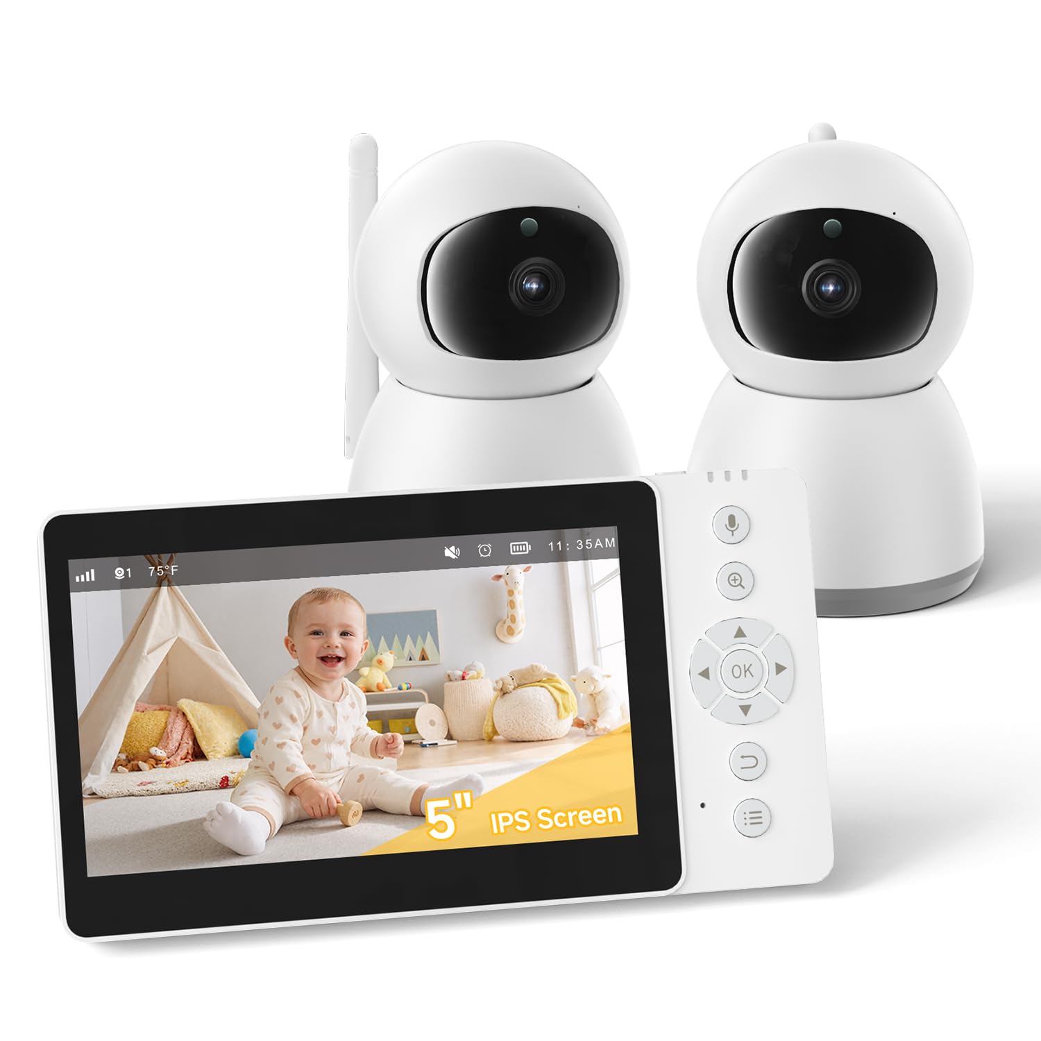 Portable Video Audio Monitor Ideal for Baby/Elderly/Pe