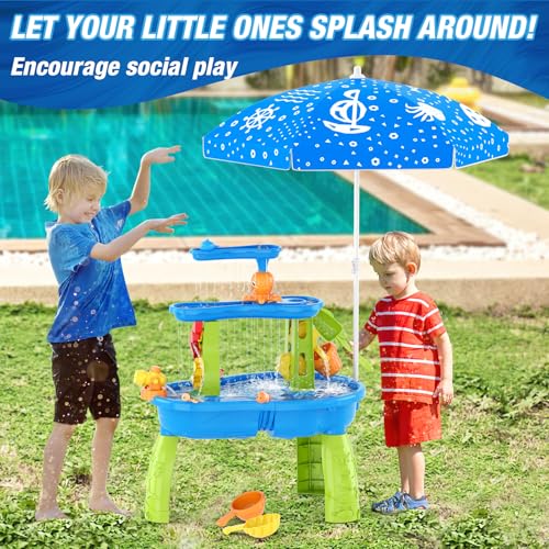 Rain Showers Splash Pond for Outdoor Beach Backyard Summer