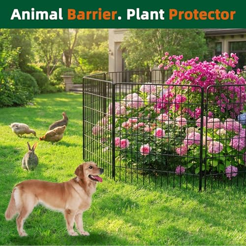 Decorative Temporary Fence Tall Garden Fencing for Dogs Outside