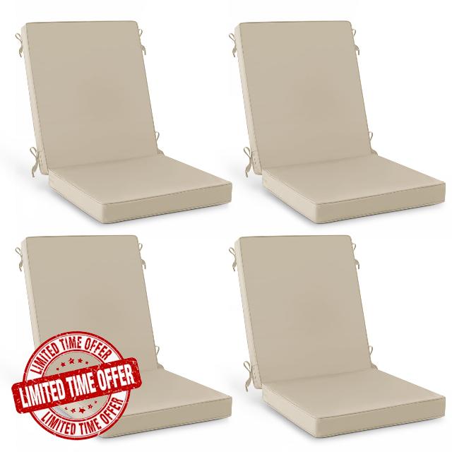 Summsun Outdoor Dining Chair Cushions 4 Pack