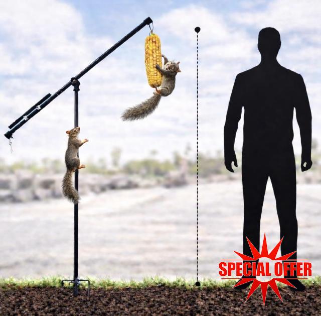 Squirrel Feeder with Corn Cob Holder