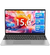 15.6" FHD Student Laptop Pink,16GB DDR4 RAM 512GB PCIe SSD,Portable Laptop Computer with Backlit ...