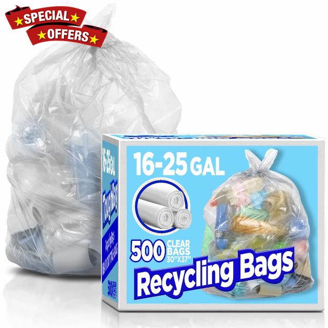 ToughBag 16-25 Gallon Clear Trash Bags
