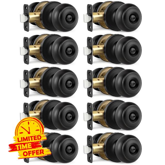 Black Door Knobs