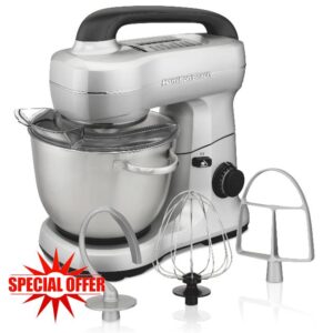 Hamilton Beach Stand Mixer with 4 Quart Stainless Steel Bowl