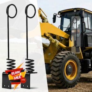 2PCS Tractor Hydraulic Hose Hanger - 0.3" Thick Plate (8cm) Black Hose Holder Clamp
