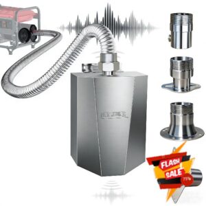 Stainless Steel Generator Exhaust Extension Kit – Anti-Falling Threaded Design