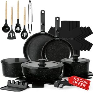 Umite Chef 21Pcs Pots and Pans Set Non Stick