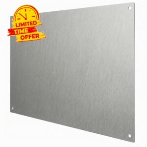 36×24 Inch Stainless Steel Stove Backsplash， Ultra Flat and Flushed Metal Panel Splatter Guard for Stovetop Easy Installatio