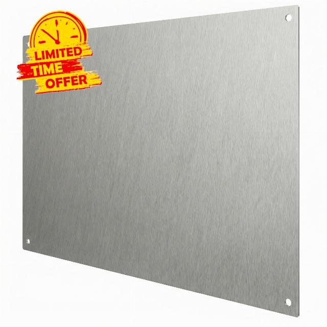 36×24 Inch Stainless Steel Stove Backsplash， Ultra Flat and Flushed Metal Panel Splatter Guard for Stovetop Easy Installatio
