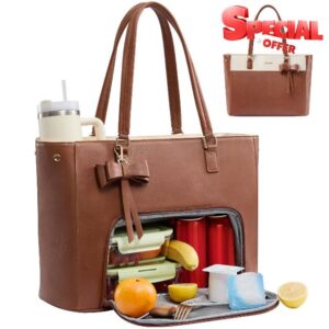 LOVEVOOK Work Tote Bag with Lunch Compartment