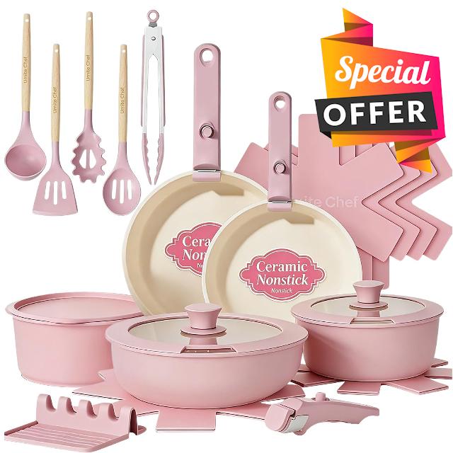 Umite Chef Pots and Pans Set Non Stick