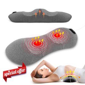 3-in-1 Electric Lumbar Support Pillow with Heat & Massage