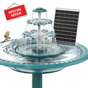 AISITIN 6.5W Solar Bird Bath Fountain