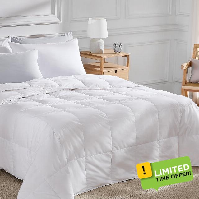 Pacific Coast Lightweight Goose Feather Down Fiber Comforters King Size