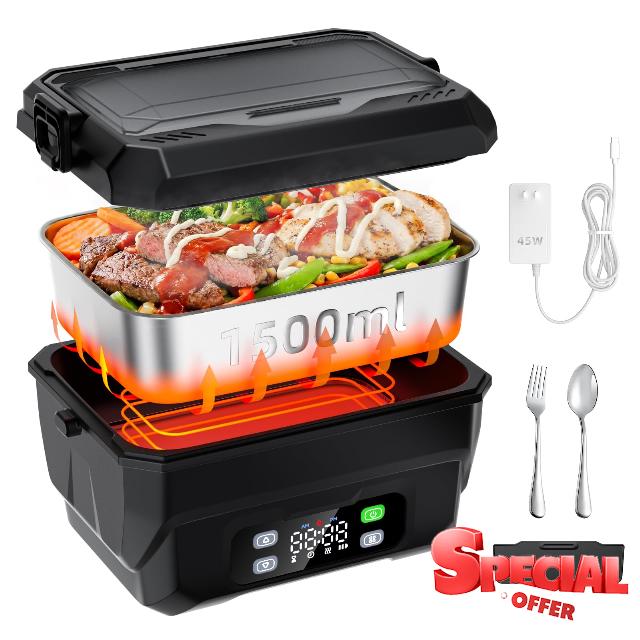 100W Cordless Heated Lunch Box