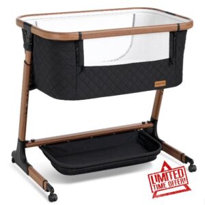ANGELBLISS Electric Baby Bassinet Bedside Sleeper with Auto Rocking