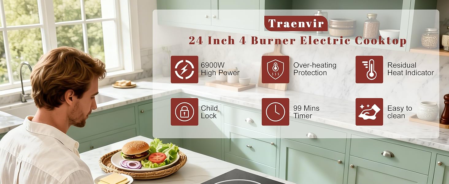 24 inch electric cooktop