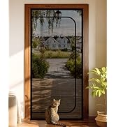 BFNN Cat Screen Door, Extra Tall Cat-Proof Mesh Gate, Fit Door Size 32'' x 80'', Anti-Cat Scratch...