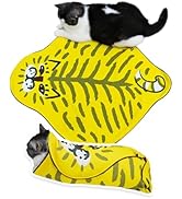 BFNN Cat Grooming Wrap for Cutting Nails, 27.6" Anti-Escape Calming Cat Swaddle Wrap for Medicine...
