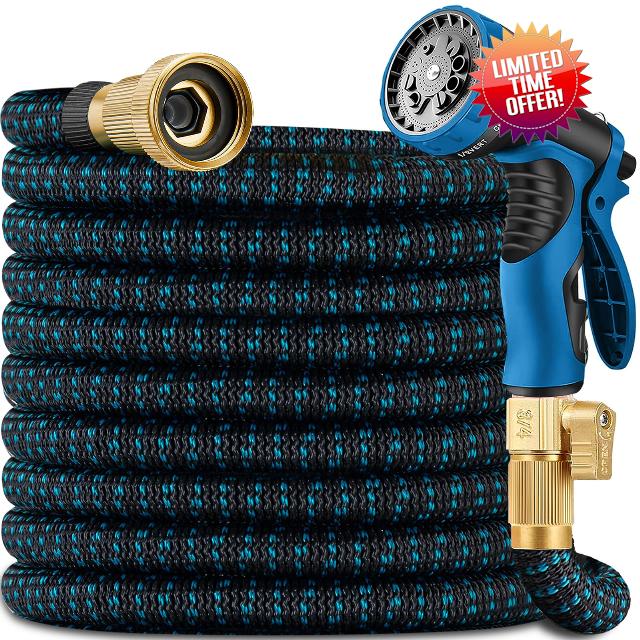100 ft Expandable Garden Hose - Ultra Flexible