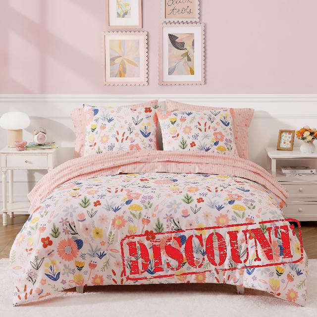 BLOOMHAVEN Twin XL Comforter Set for Girls