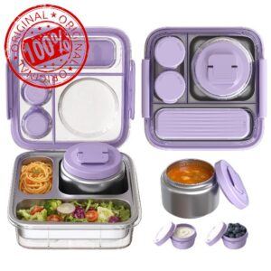 Stainless Steel Bento Lunch Box for Kids Adults with 8oz Insulated Food Jar