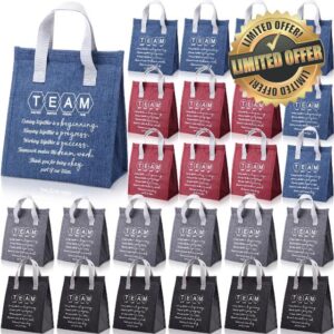 Tallew 24 Pack Team Appreciation Gifts Lunch Bags Bulk Staff Insulated Reusable Lunch Bags Thank You Gifts Bulk Nurse Gift for Corporate Employee Office Work Teachers Volunteers Travel