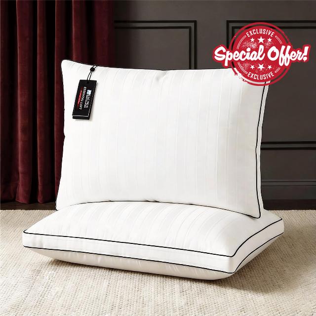 Blue Ridge Home Fashions Luxury Hotel Collection Bed Pillows Queen Size Set of 2